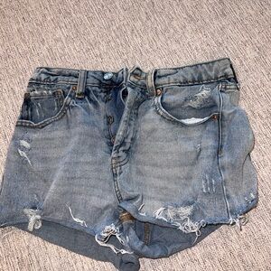 Target Blue Jean Shorts Distressed Relaxed Fit